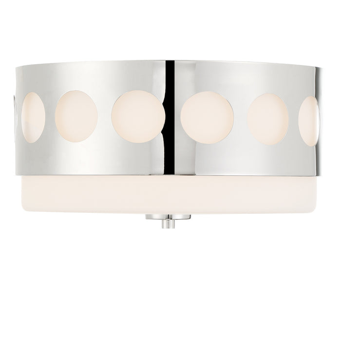 Crystorama KIR-B8100-PN Kirby Two Light Flush Mount Polished Nickel Main Image.jpg