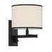 Crystorama MAD-B4101-MK Madison One Light Wall Sconce Matte Black Main Image.jpg