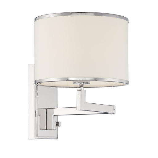 Crystorama MAD-B4101-PN Madison One Light Wall Sconce Polished Nickel Main Image.jpg