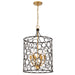 Crystorama STM-B5106-BZ-GA Stemmons Six Light Mini Chandelier Bronze / Antique Gold Main Image.jpg