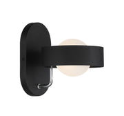 George Kovacs P1561-729 Lift Off One Light Wall Sconce, Sand Coal And Polished Nickel Main Image.jpg