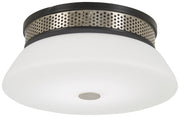 George Kovacs P954-691-L Tauten LED Flush Mount, Coal With Brushed Nickel Main Image.jpg