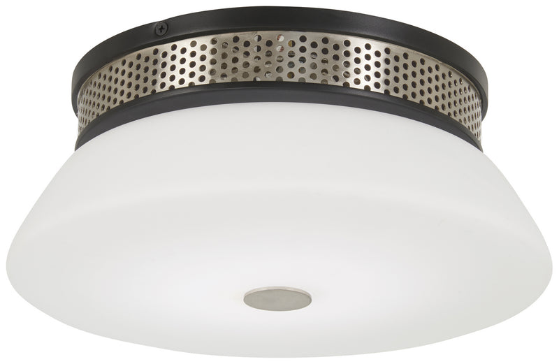 George Kovacs P954-691-L Tauten LED Flush Mount, Coal With Brushed Nickel Main Image.jpg
