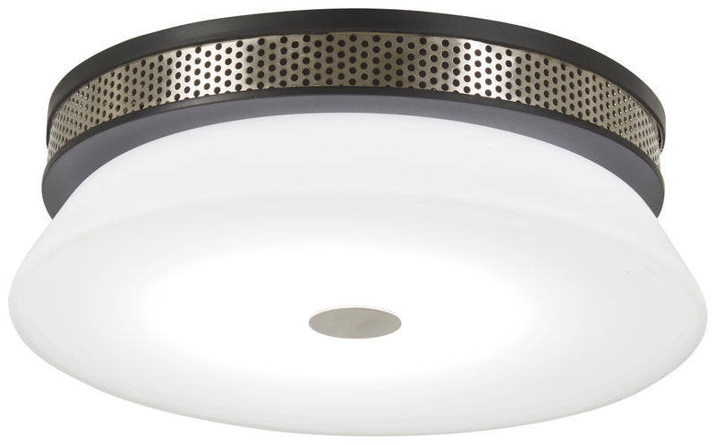 George Kovacs P955-691-L Tauten LED Flush Mount, Coal With Brushed Nickel Main Image.jpg