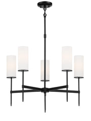 Minka-Lavery 3845-66A First Avenue Five Light Chandelier, Coal Main Image.jpg