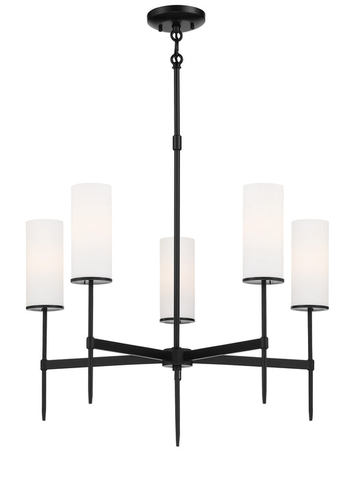 Minka-Lavery 3845-66A First Avenue Five Light Chandelier, Coal Main Image.jpg