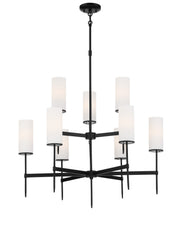 Minka-Lavery 3849-66A First Avenue Nine Light Chandelier, Coal Main Image.jpg