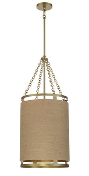 Minka-Lavery 3864-695 Windward Passage Four Light Pendant, Soft Brass Main Image.jpg