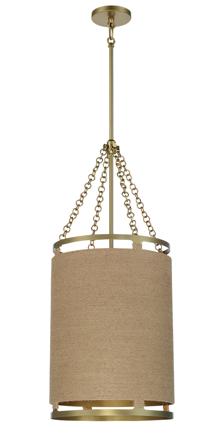 Minka-Lavery 3864-695 Windward Passage Four Light Pendant, Soft Brass Main Image.jpg