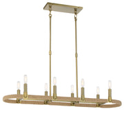 Minka-Lavery 3868-695 Windward Passage Eight Light Island Pendant, Soft Brass Main Image.jpg