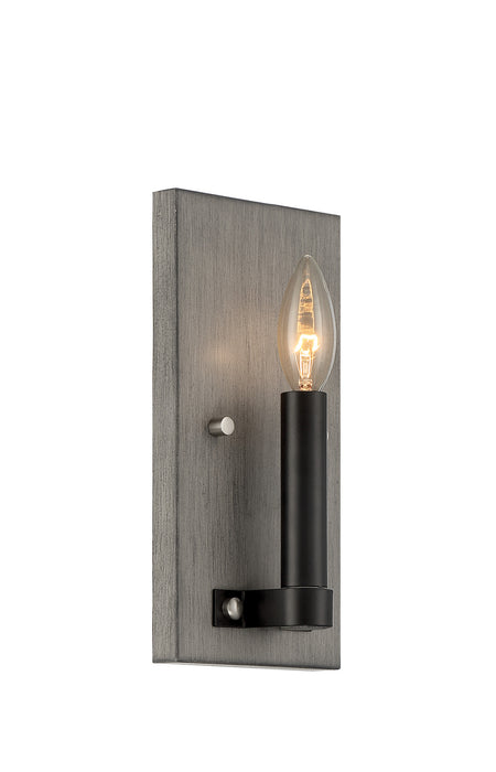 Minka-Lavery 3871-693 Rawson Ridge One Light Wall Mount, Aged Silverwood And Coal Main Image.jpg