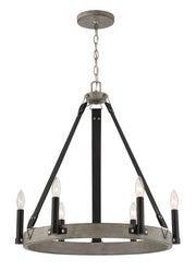 Minka-Lavery 3876-693 Rawson Ridge Six Light Chandelier, Aged Silverwood And Coal Main Image.jpg