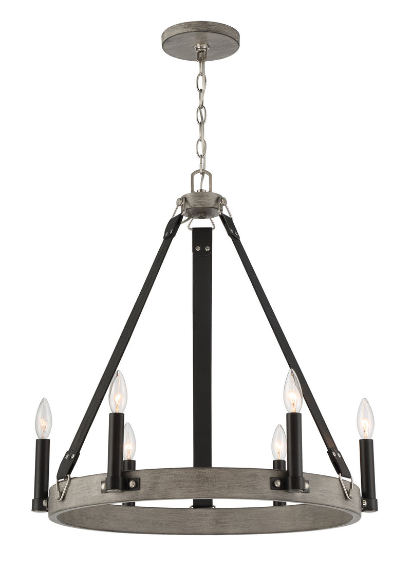 Minka-Lavery 3876-693 Rawson Ridge Six Light Chandelier, Aged Silverwood And Coal Main Image.jpg
