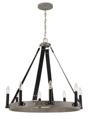 Minka-Lavery 3878-693 Rawson Ridge Eight Light Chandelier, Aged Silverwood And Coal Main Image.jpg