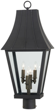 Minka-Lavery 72786-66G Chateau Grande Four Light Outdoor Post Mount, Coal W/Gold Main Image.jpg