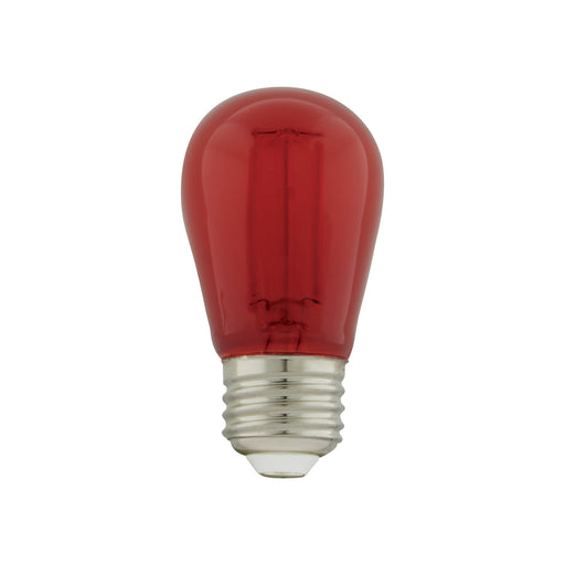 Satco S8022 Light Bulb, Transparent Red Main Image.jpg