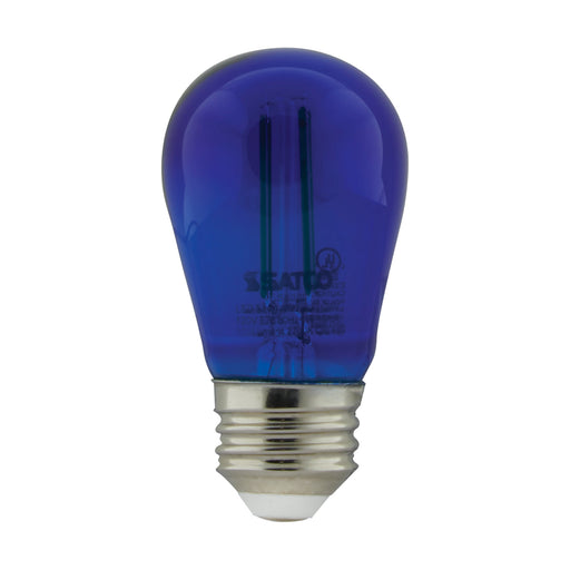 Satco S8023 Light Bulb, Transparent Blue Main Image.jpg