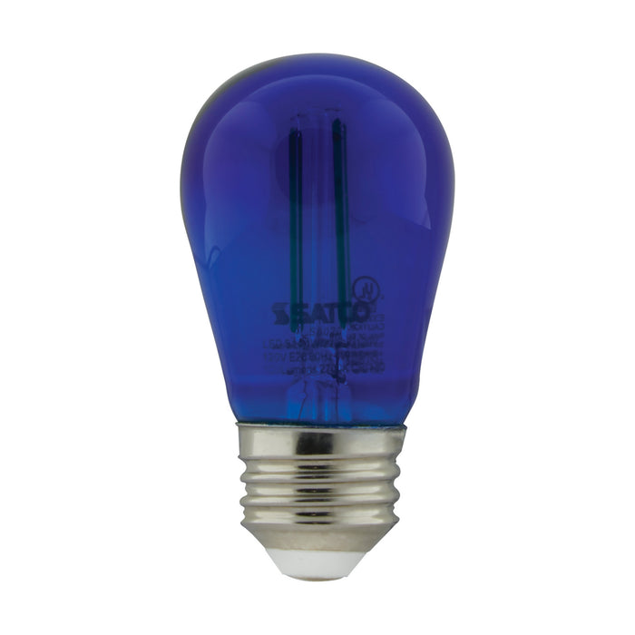 Satco S8023 Light Bulb, Transparent Blue Main Image.jpg