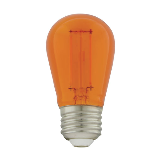 Satco S8026 Light Bulb, Transparent Orange Main Image.jpg