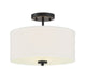 Shoppers Lighting SH60008MBK Charlotte Two Light Semi-Flush Mount, Matte Black Main Image.jpg