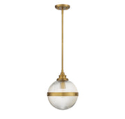 Shoppers Lighting SH70100NB Mia One Light Mini Pendant, Natural Brass Main Image.jpg