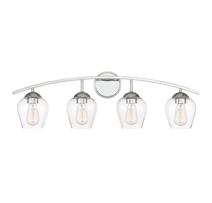 Shoppers Lighting SH80033CH Hope Four Light Bathroom Vanity Light, Chrome Main Image.jpg