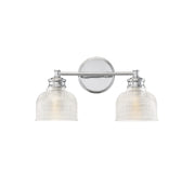 Shoppers Lighting SH80034CH Sarah Two Light Bathroom Vanity Light, Chrome Main Image.jpg