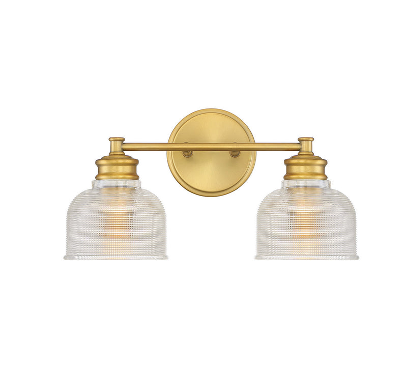 Shoppers Lighting SH80034NB Sarah Two Light Bathroom Vanity Light, Natural Brass Main Image.jpg