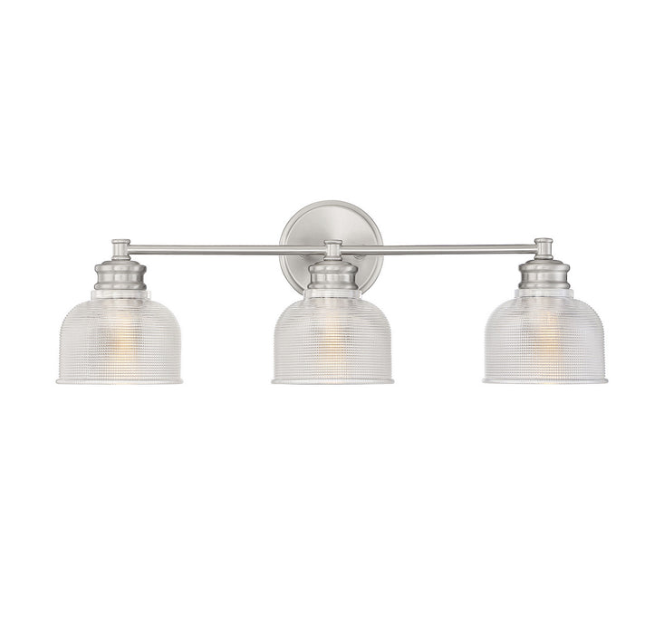 Shoppers Lighting SH80035BN Sarah Three Light Bathroom Vanity Light, Brushed Nickel Main Image.jpg