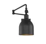 Shoppers Lighting SH90019MBK Lena One Light Wall Sconce, Matte Black Main Image.jpg
