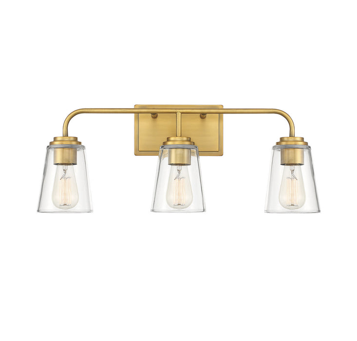 Shoppers Lighting SH80044NB Harper Three Light Bathroom Vanity Light, Natural Brass Main Image.jpg