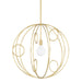 Mitzi H485701M-AGB Alanis One Light Pendant, Aged Brass Main Image.jpg