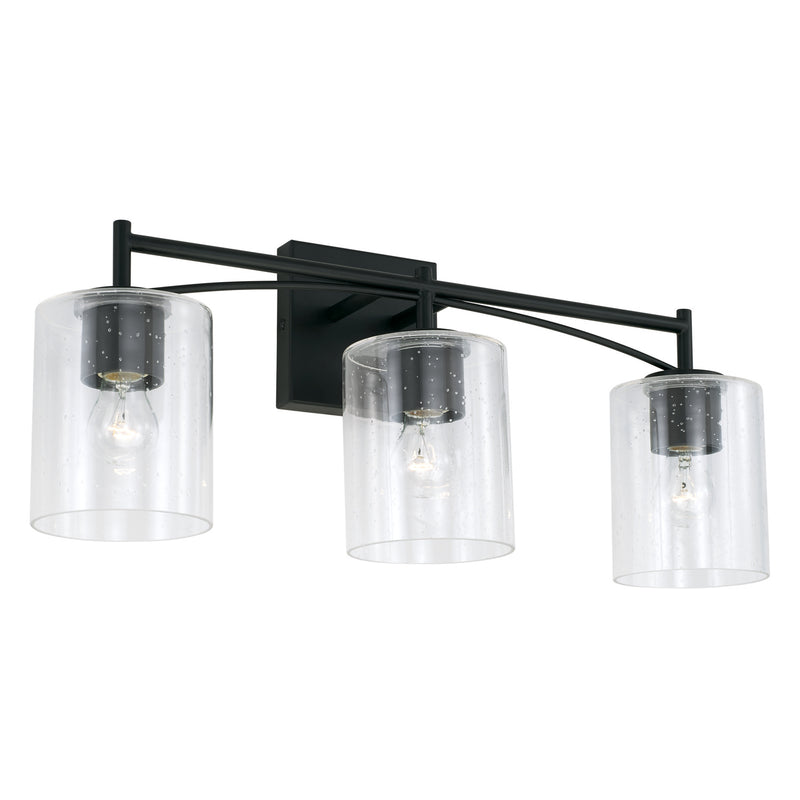 Capital Lighting 142031MB-510 Peyton Three Light Vanity, Matte Black Main Image.jpg