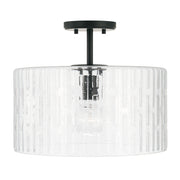 Capital Lighting 241311MB Emerson One Light Semi-Flush Mount, Matte Black Main Image.jpg
