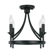 Capital Lighting 242041MB Peyton Four Light Semi-Flush Mount, Matte Black Main Image.jpg