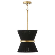 Capital Lighting 341211KP Cecilia One Light Pendant, Black Rope and Patinaed Brass Main Image.jpg