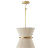 Capital Lighting 341211NP Cecilia One Light Pendant, Bleached Natural Rope and Patinaed Brass Main Image.jpg