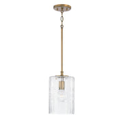 Capital Lighting 341311AD Emerson One Light Pendant, Aged Brass Main Image.jpg