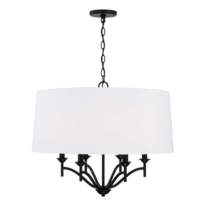 Capital Lighting 342061MB Peyton Six Light Pendant, Matte Black Main Image.jpg