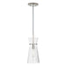 Capital Lighting 342411PN Mila One Light Pendant, Polished Nickel Main Image.jpg