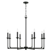 Capital Lighting 437381BI Clint Eight Light Chandelier, Black Iron Main Image.jpg