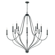 Capital Lighting 441601BI Bentley 12 Light Chandelier, Black Iron Main Image.jpg