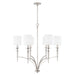 Capital Lighting 442661PN-701 Abbie Six Light Chandelier, Polished Nickel Main Image.jpg