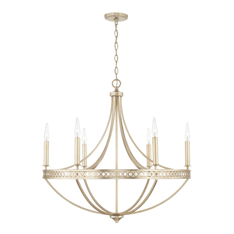 Capital Lighting 443161WG Isabella Six Light Chandelier, Winter Gold Main Image.jpg