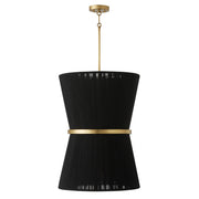 Capital Lighting 541261KP Cecilia Six Light Foyer Pendant, Black Rope and Patinaed Brass Main Image.jpg