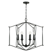 Capital Lighting 541661BI Bentley Six Light Foyer Pendant, Black Iron Main Image.jpg