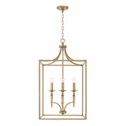 Capital Lighting 542641AD Abbie Four Light Foyer Pendant, Aged Brass Main Image.jpg