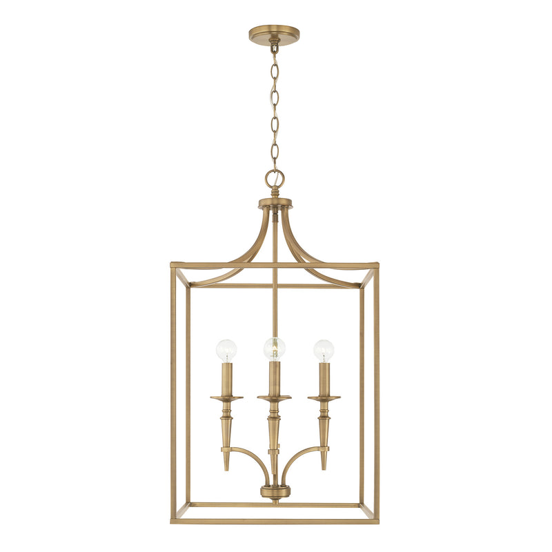 Capital Lighting 542641AD Abbie Four Light Foyer Pendant, Aged Brass Main Image.jpg