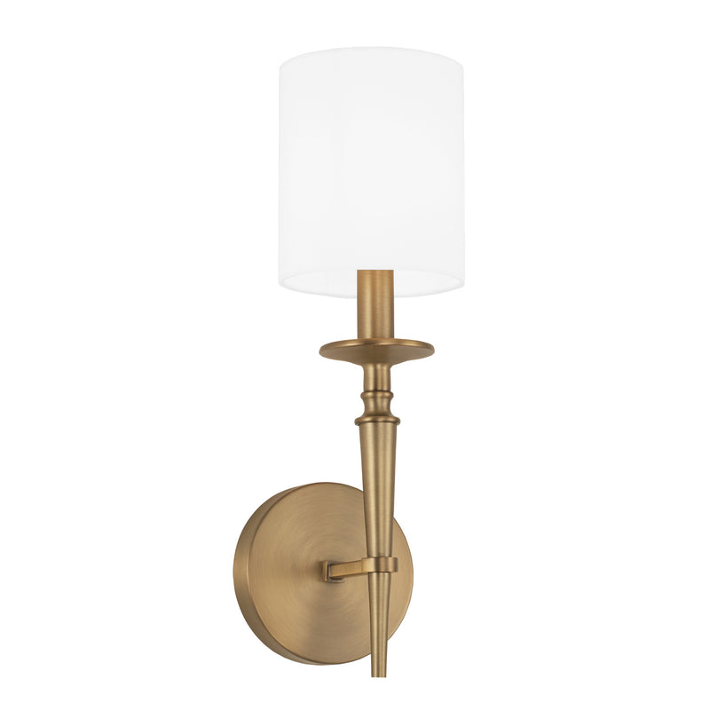 Capital Lighting 642611AD-701 Abbie One Light Wall Sconce, Aged Brass Main Image.jpg