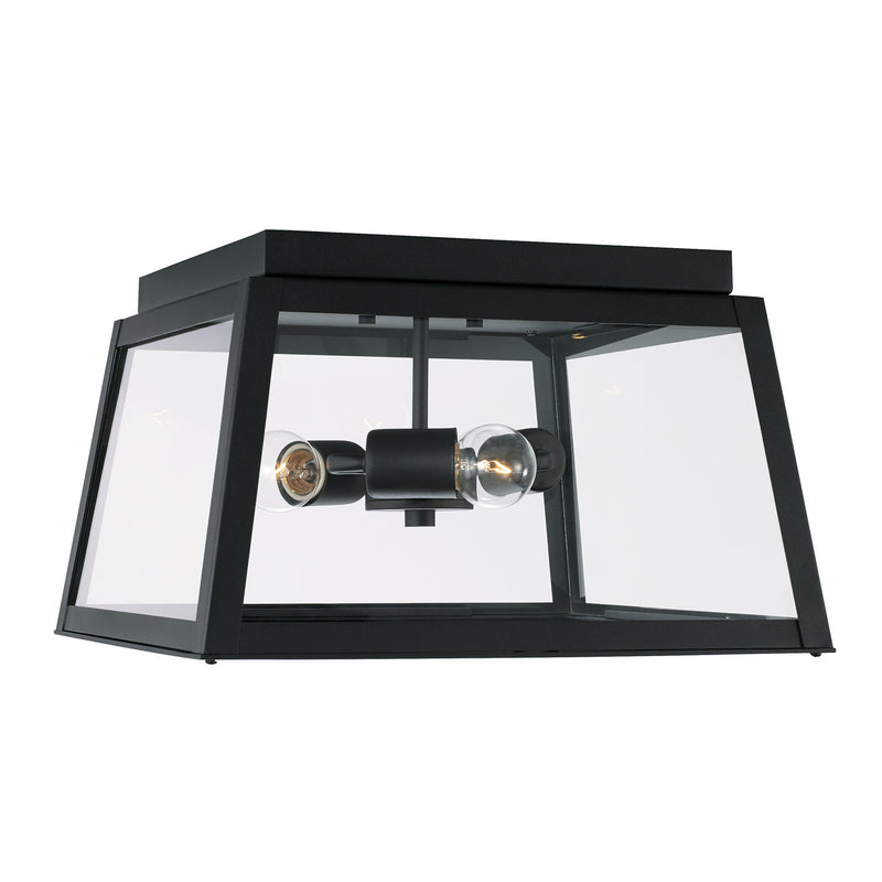 Capital Lighting 943736BK Leighton Three Light Outdoor Flush Mount, Black Main Image.jpg